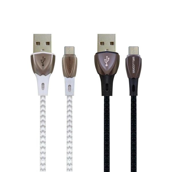 Micro USB Data Fast Charging Kabel Alloy D Wellcomm
