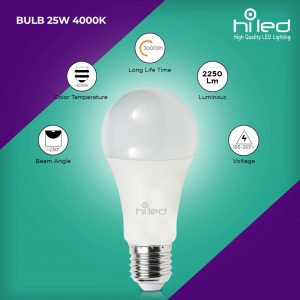 Lampu LED Bohlam Bulb A3 25 Watt Original Hiled